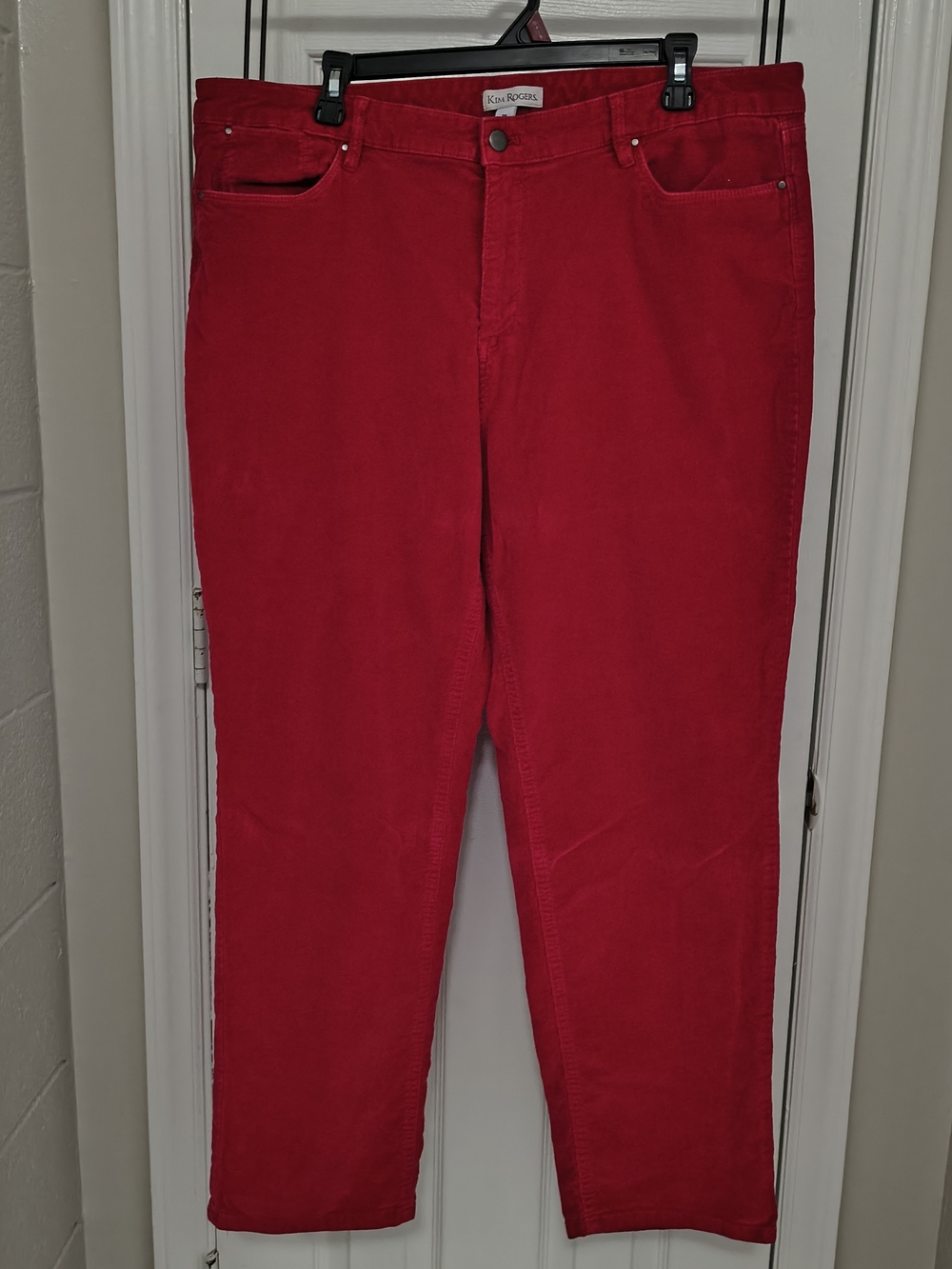 Kim Rogers Red Corduroy pants